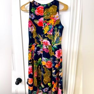 Bright evening party dress from India